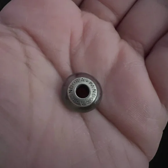 White and purple Pandora Charm - Picture 3 of 3